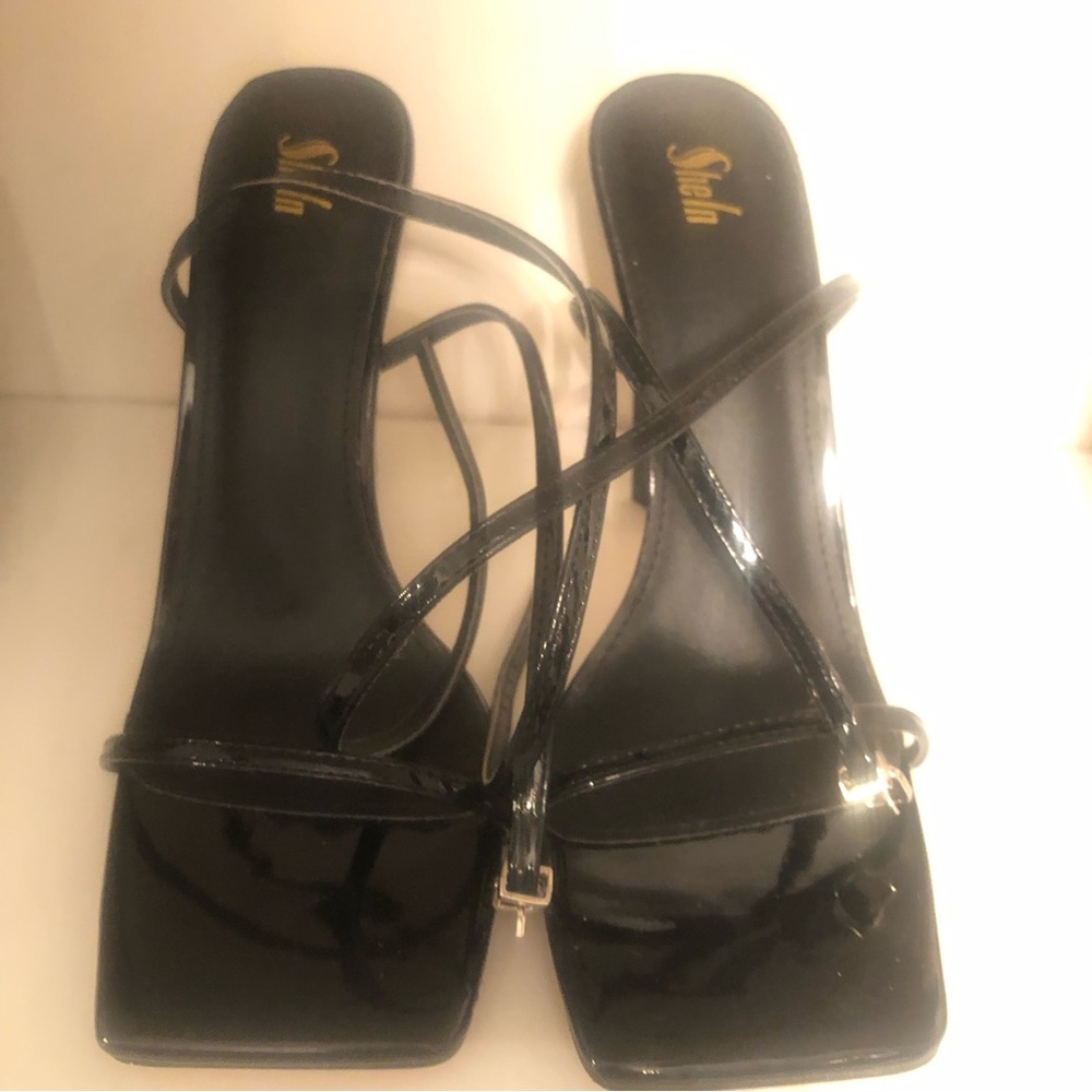 Black patent ladies Stilettos